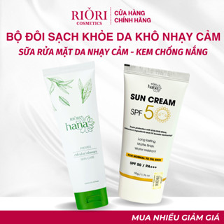  Combo Kem Chống Nắng SPF 50 và sữa rửa mặt RIORI HANA 