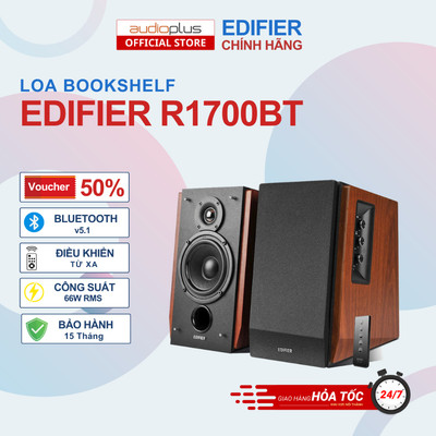 Loa bluetooth 5.0 Edifier R1700BT - Công suất 66W - Cổng subout - Điều khiển từ xa - Hàng chính hãng