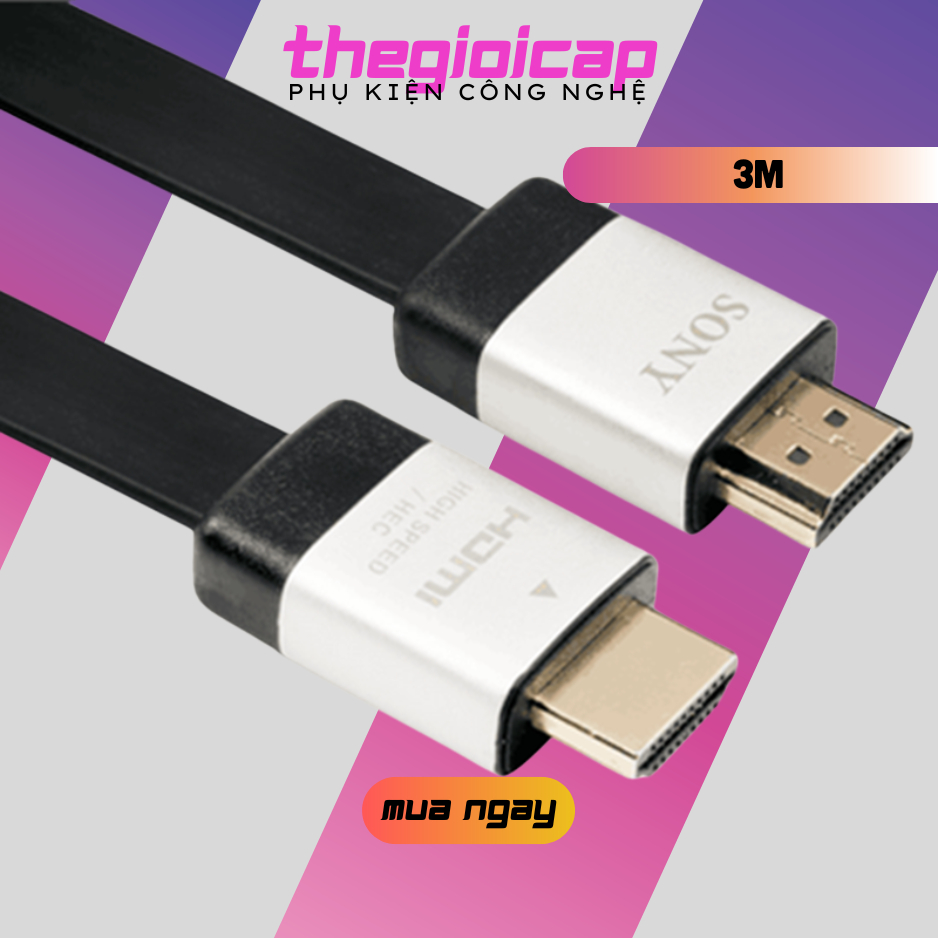 Dây HDMI Sony loại dẹt 3m