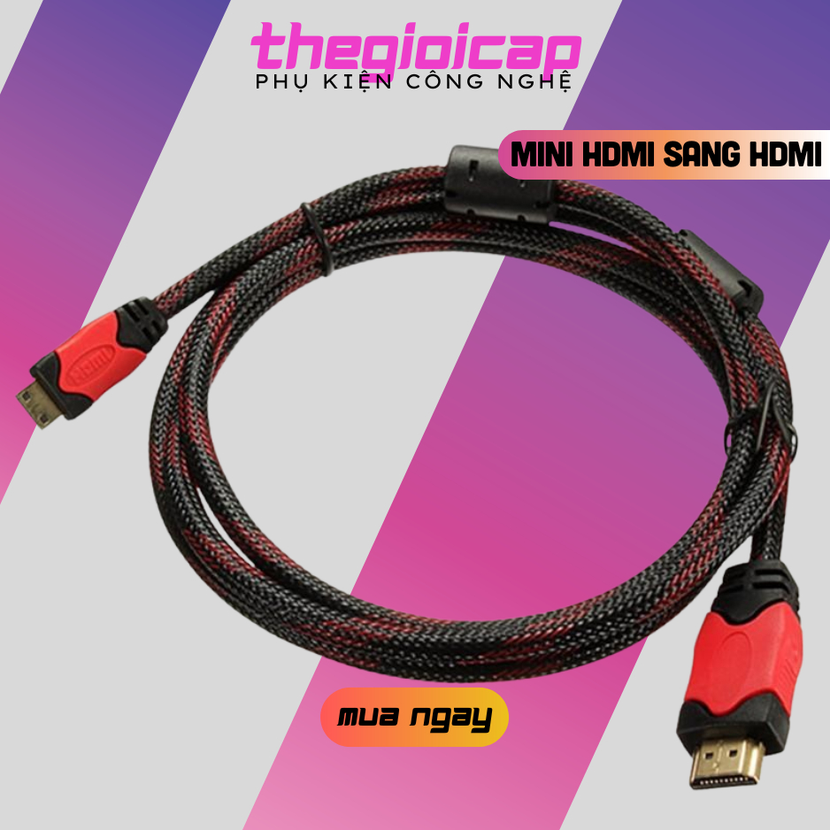 Cáp chuyển Mini HDMI sang HDMI 1,5M