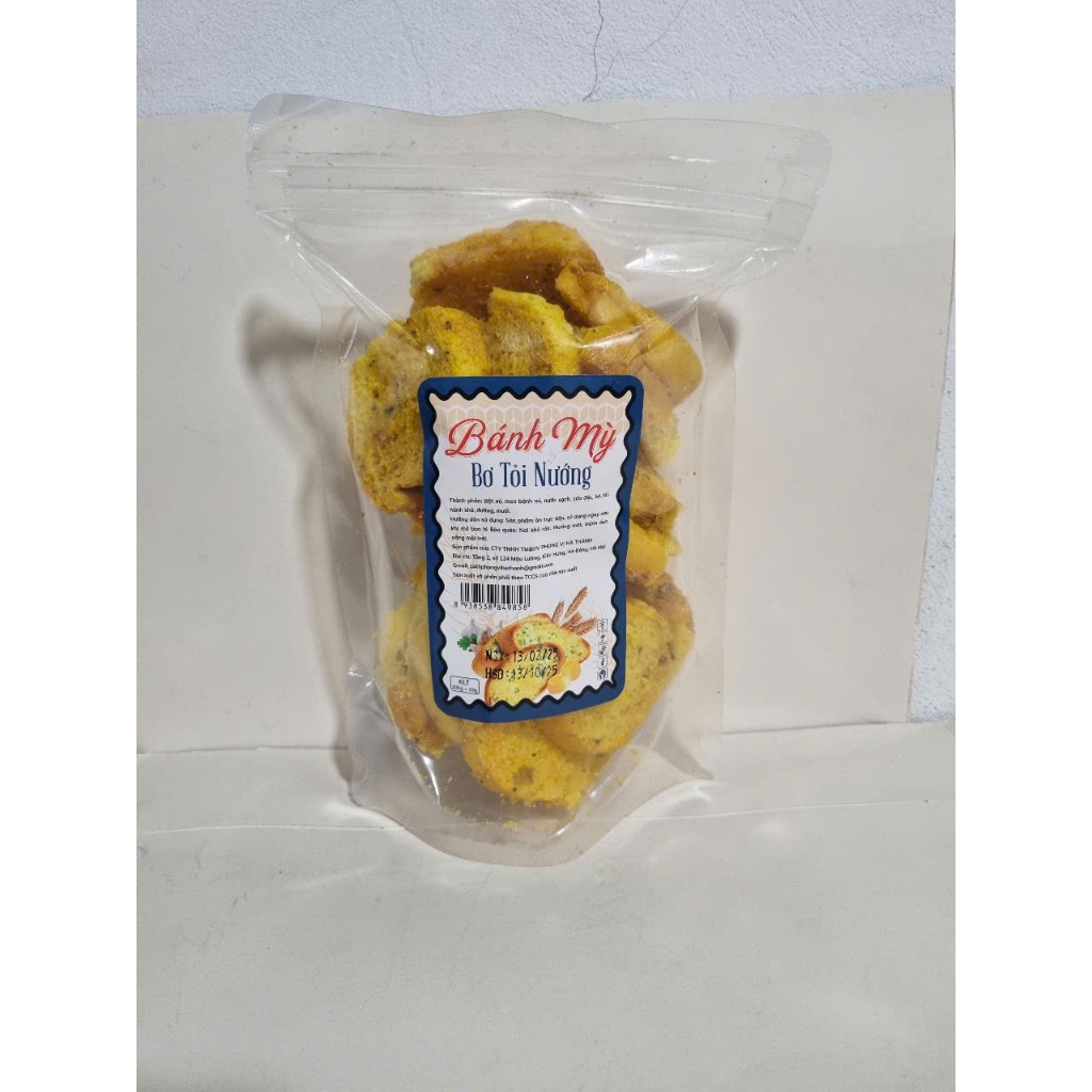 Bánh Mì Bơ Tỏi Nướng Siêu Thơm Ngon 200G - Thơm Bơ Tỏi - Giòn Ngon Đậm Vị