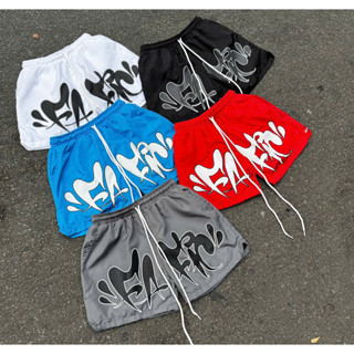 Quần Short Unisex Vải Dù IN Logo FAFIC , Quần Đùi Dù Nam Nữ Form Suông Thoáng Mát, Phần Lưng Chun Co Giãn - MÃ SF01