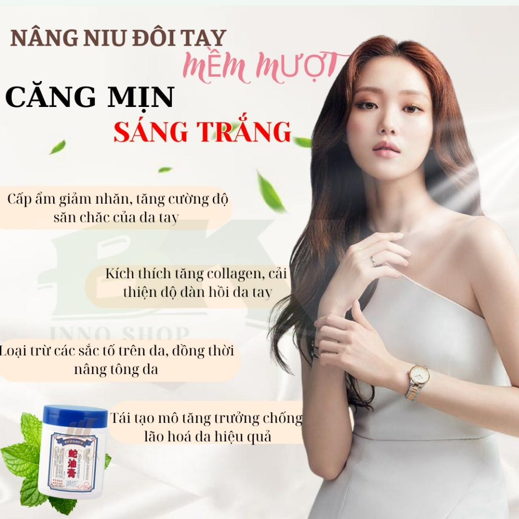 Kem Dưỡng Da Tay Đông Y GOLDEN SNAKE 50g – Dưỡng Ẩm Sâu, Mờ Nếp Nhăn, Chai Sần, Tăng Độ Đàn Hồi, Bảo Vệ Da Tay | BK INNO