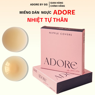  Miếng Dán Ngực Adore Nhiệt Tự Thân Dán Nhũ Hoa Silicone Chống Nước Chống Mồ Hôi Tái Sử Dụng Nhiều Lần Adore By GG 