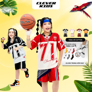 Bộ Quần Áo Hè SỐ 71 CLEVER KIDS Tay Ngắn Cotton Bóng Mỹ Phong Cách Năng Động [Size Từ 20kg-60kg]