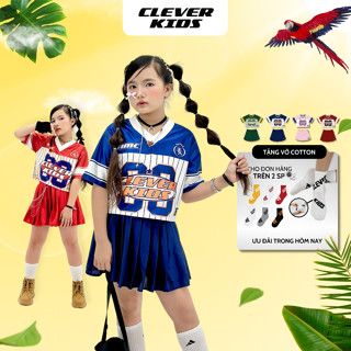 Set Váy Hè PICKLEBALL CLEVER KIDS - Chất Vải Cotton Bóng Mỹ Năng Động [Size từ 18kg-56kg]