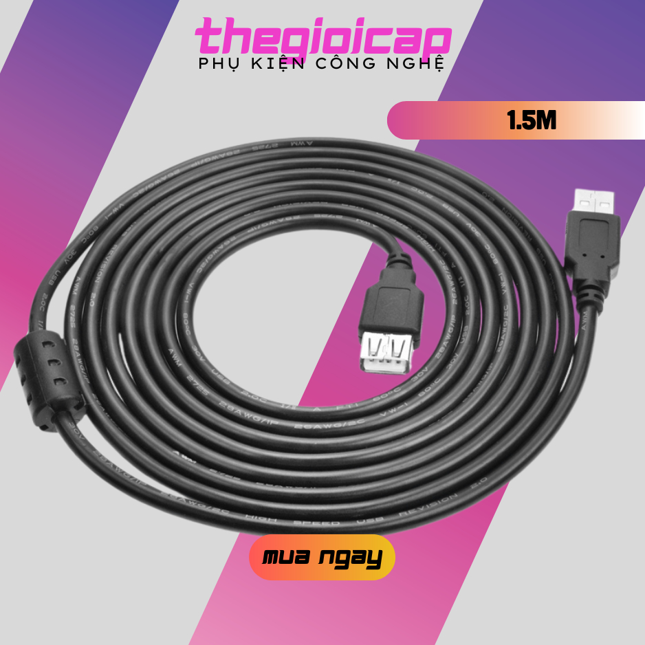 Dây nối dài USB 2.0 dài 1.5M
