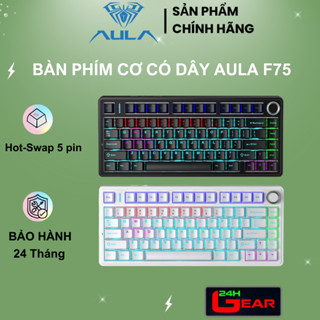 Bàn phím cơ gaming AULA F75 (Hot-Swap 5 pin / Multi-LED)