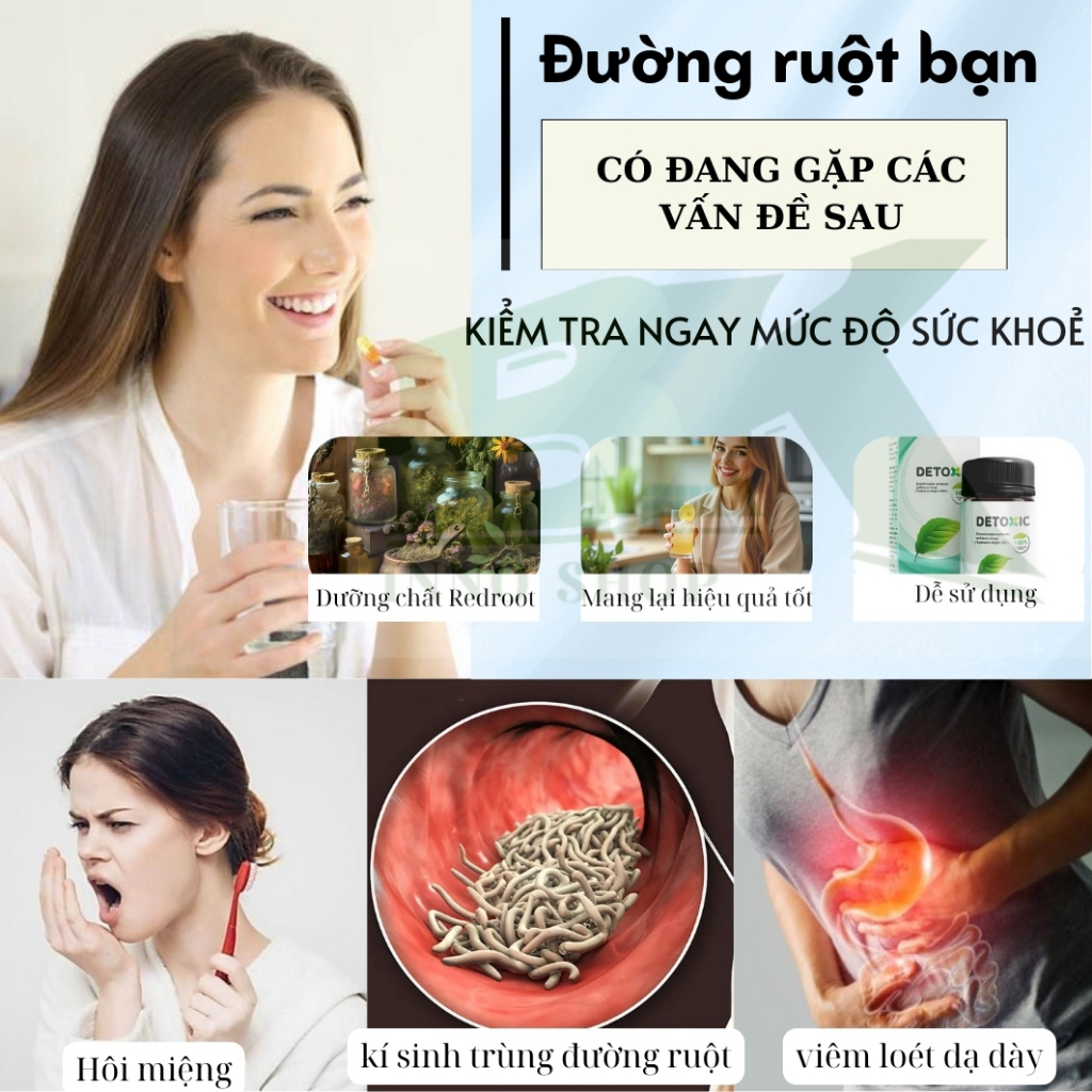 Viên Uống Thảo Dược DETOXIC Nga – Hỗ Trợ Thanh Lọc Cơ Thể, Cải Thiện Tiêu Hóa, Loại Bỏ Ký Sinh Trùng, Giun Sán | BK INNO