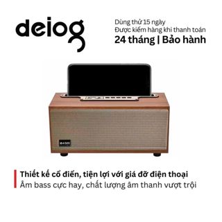Loa Bluetooth XM 505 bass mạnh tích hợp giá đỡ điện thoại phong cách cổ điển, tiện dụng, pin trâu
