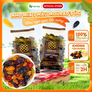 【NGON TUYỆT VỜI Nho Khô Thập Cẩm Úc Mix 3 Màu Mourad Chua Ngọt - HÀNG CHUẨN NGON chất lượng 500g