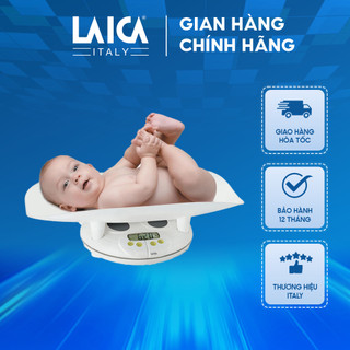 Cân trẻ em điện tử laica bf2051 - mức cân tối đa 20 kg - tối thiểu 800g - thước đo chiều cao 150 cm