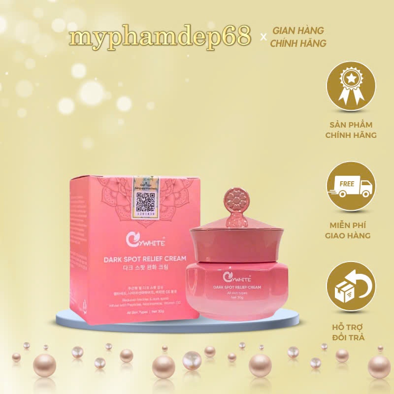 Kem mờ nám tàn nhang, trắng da Cywhite dark spot relief cream 30g Hàn Quốc