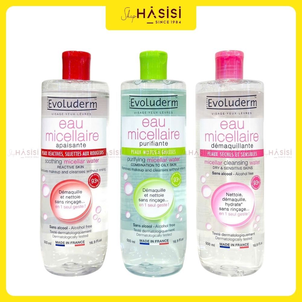 Nước Tẩy Trang EVOLUDERM Micellar Cleasing Water