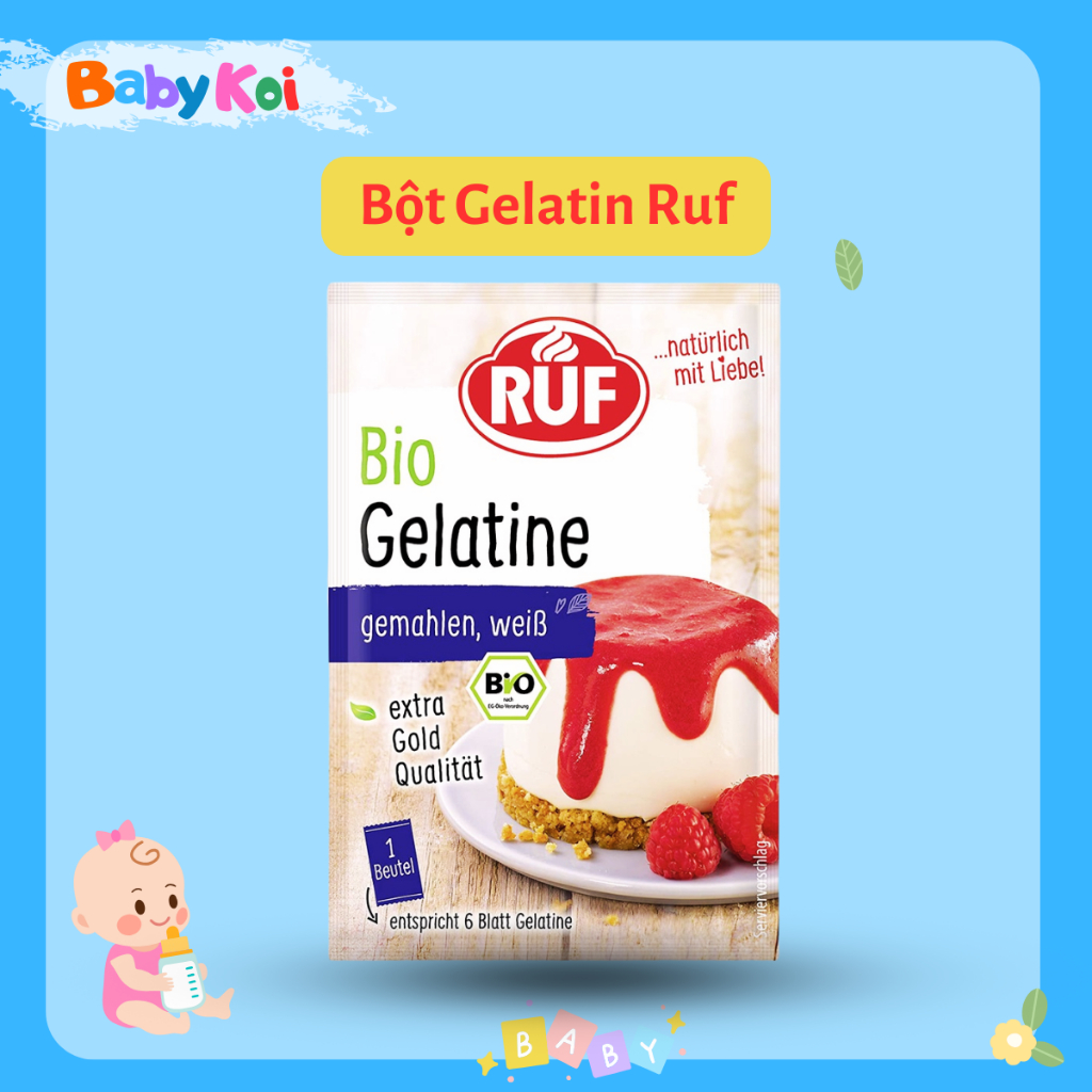 Bột Gelatin hữu cơ RUF Đức (Date 2028)