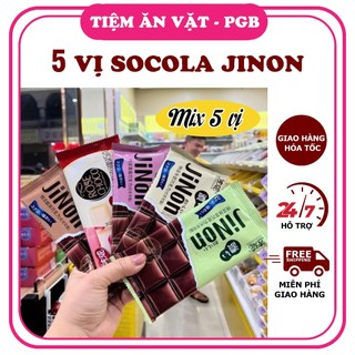 [ Sẵn_Giá sỉ ] 5 VỊ Socola JINON -Socola Mix Đủ Vị Matcha, Hoa Hồng, Sữa, Dâu, Socola Đen- Tiệm Ăn Vặt PGB