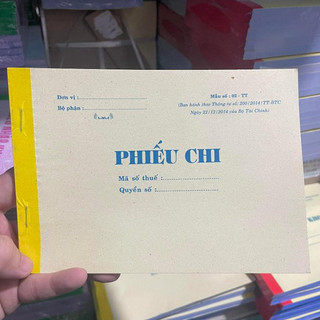 Combo 2 Cuốn Phiếu Thu, Phiếu Chi 1 Liên 2 Liên, 3 Liên Khổ 13 x 19cm