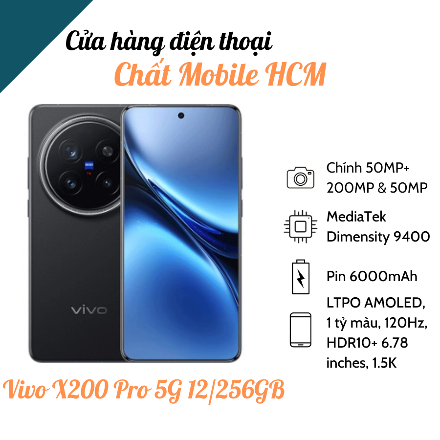 Điện thoại Vivo X200 Pro 5G 12/256GB/512GB