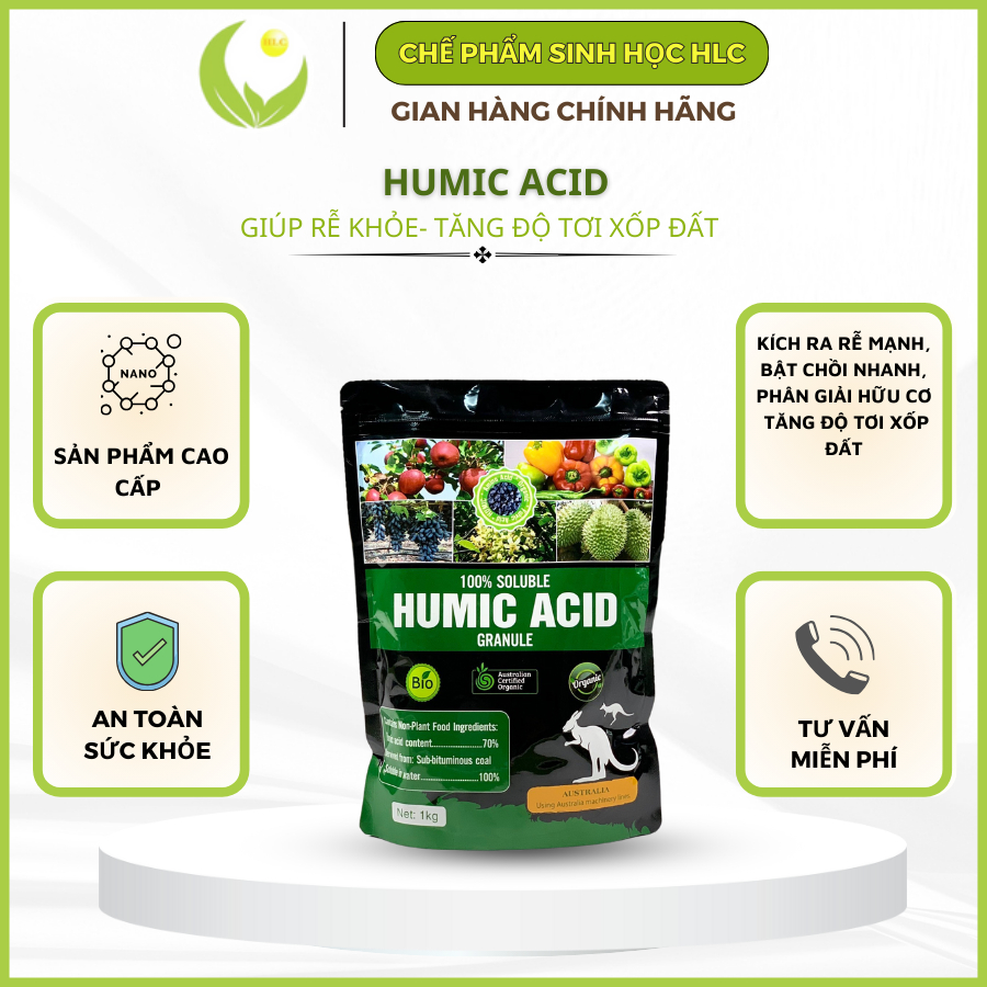 Humic-granule dạng hạt cao cấp gói 1kg