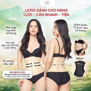 Gen Nịt Bụng Định Hình 13 Xương Chuẩn Quốc Tế Latex VIETCORSET 102, Đại Nịt Bụng Sau Sinh Cho Mẹ Bỉm, Latex Corset Chuẩn