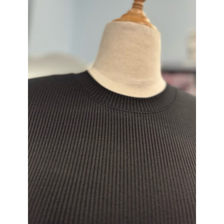 [ BIGSIZE TRÊN 55KG ] AMS28 ÁO THUN GÂN BASIC CROPTOP CỔ TRÒN TAY NGẮN bigsize nữ