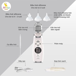 MÁY HÚT MŨI ĐIỆN TỬ MOAZ BÉBÉ MB-010 MB-095