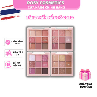   HỎA TỐC HCM ODBO  Bảng Phấn Mắt 9 Ô Odbo Shadow & Me Palette OD2014 Lên Màu Siêu Đẹp Cuốn Hút Thái Lan ROSY SINCE 2023 