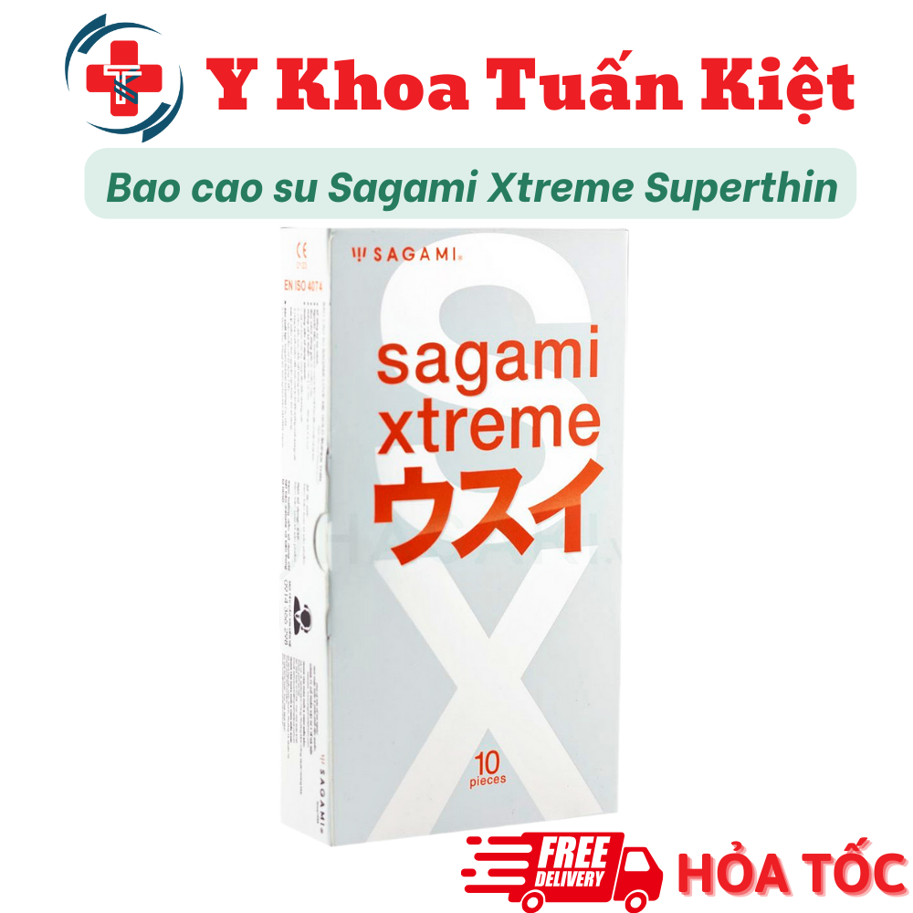 ✅ [Che tên] Bao cao su Sagami Xtreme Superthin