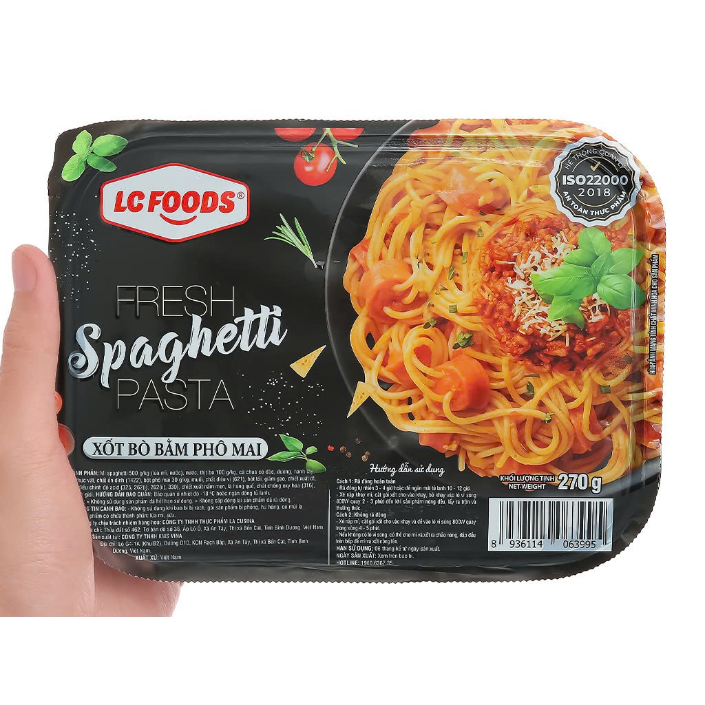 Mỳ Spaghetti bò bằm phomai LC Foods 270gr [HN giao hỏa tốc] - Ảnh 6
