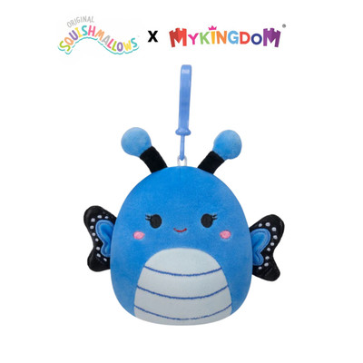 Đồ Chơi Móc Khoá 3.5 Inch Waverly - Blue Butterfly SQUISHMALLOWS SQCP00220