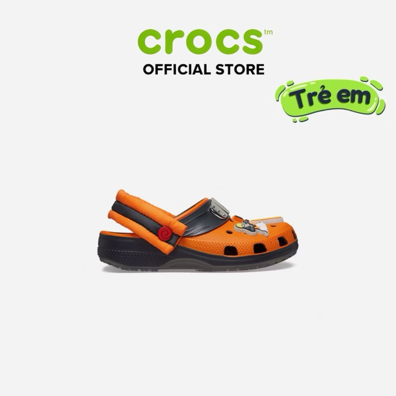 [ CHÍNH HÃNG]GIÀY CLOG UNISEX CROCS TRẺ EM CLASSIC NARUTO - GRAPHITE