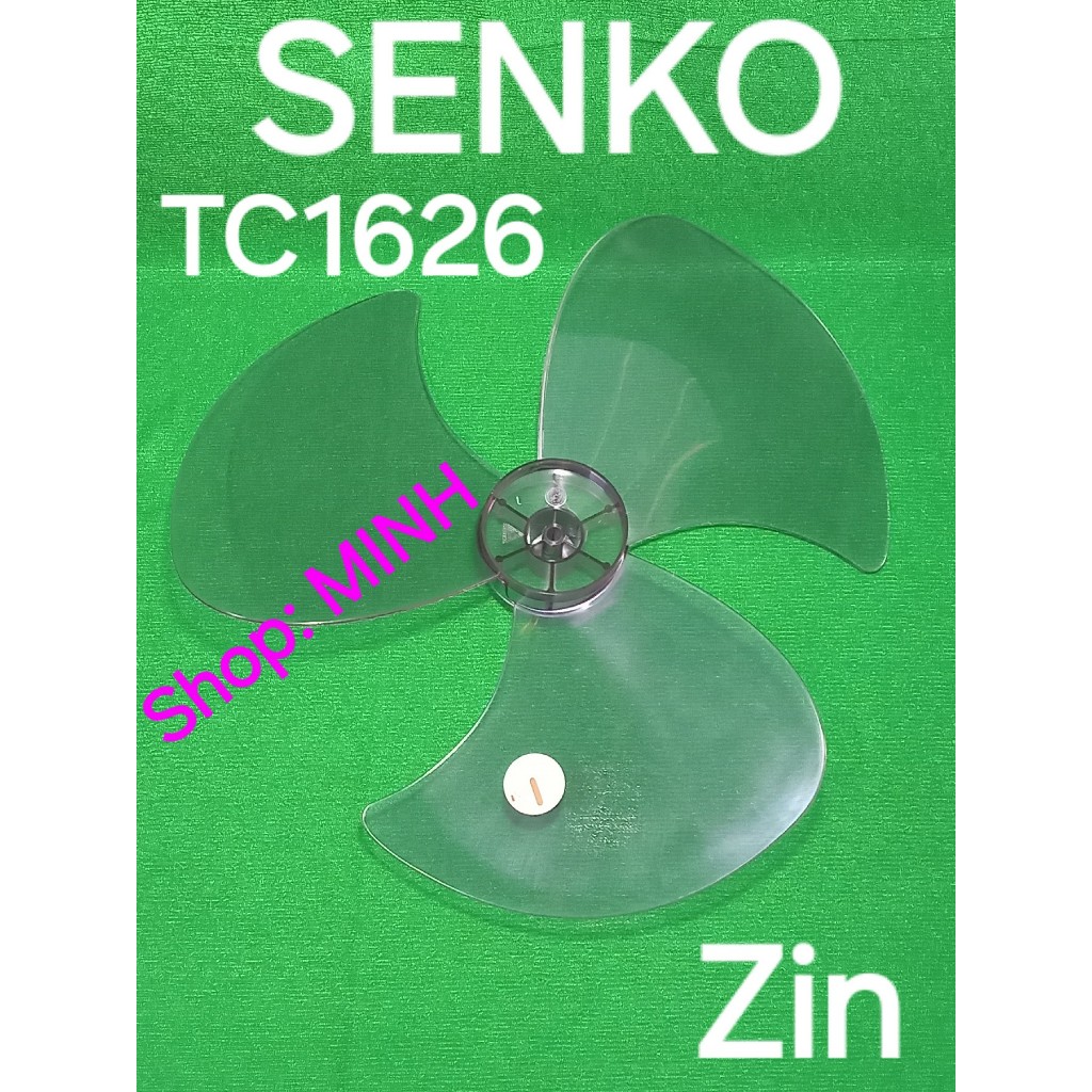 CÁNH quạt Senko TC1626 zin theo máy – 39cm, CÁNH B4, cánh 3 lá lỗ cốt tròn quạt treo 2 dây B4 Senko