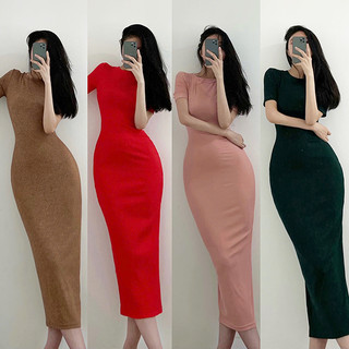 Đầm Maxi Cati Thun Tăm Dáng Dài Ôm Body Tôn Dáng A2040 - Thời Trang Quyến Rũ