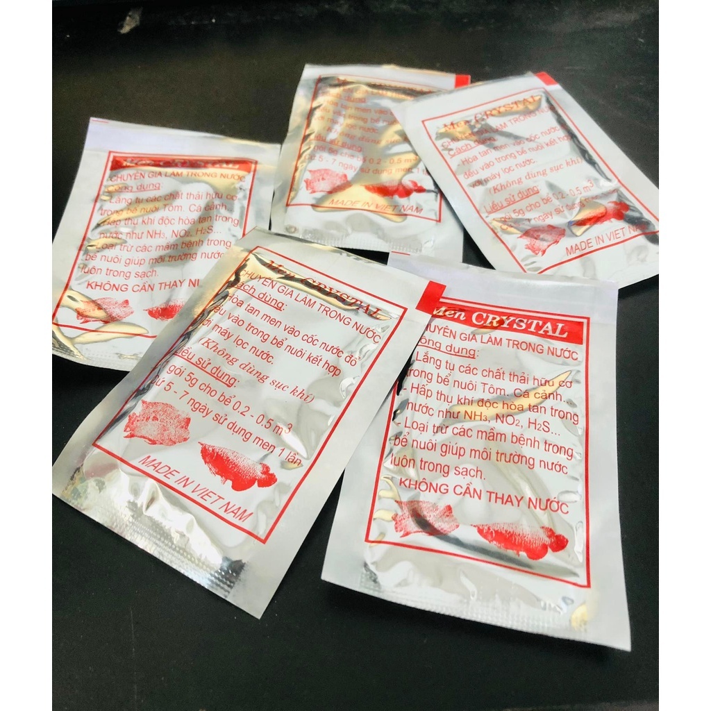 Men Pha lê, men Crystal làm trong nước bể cá, men làm trong nước hồ thủy sinh (chính hãng)