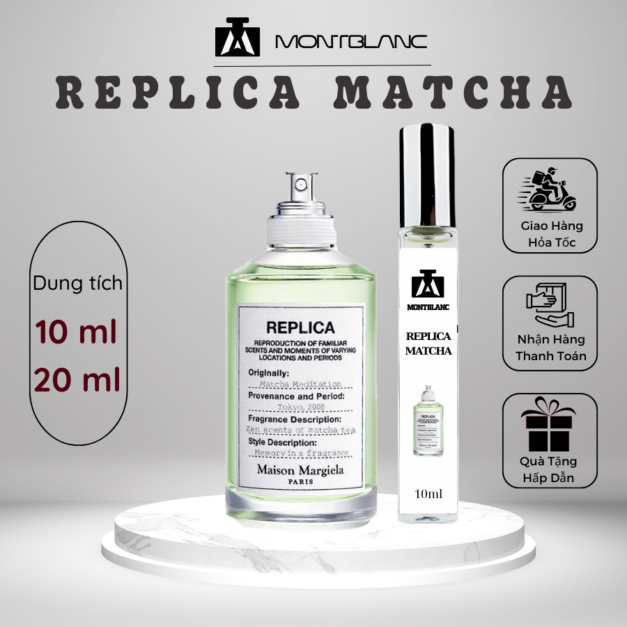 Nước hoa unisex Matcha EDP chai chiết 10ml phong cách nhẹ nhàng, thuần khiết, tinh tế - Montblanc Perfume