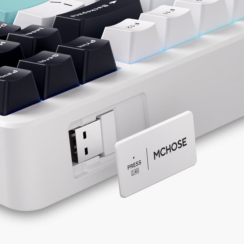 Bàn phím cơ không dây MCHOSE G87 - 3 mode kết nối - Led RGB - Layout 87% - Gasket Mount - Hotswap | BigBuy360 - bigbuy360.vn