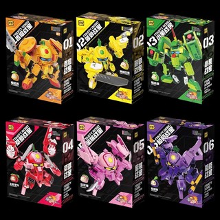   Có sẵn  Mô Hình Lắp Ráp  Brick Robot Trái Cây F5 - Mô hình lắp ghép Fruity Robot Quýt Táo Thơm Dâu 