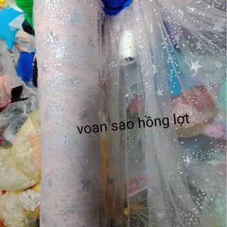 Voan lưới họa tiết sao