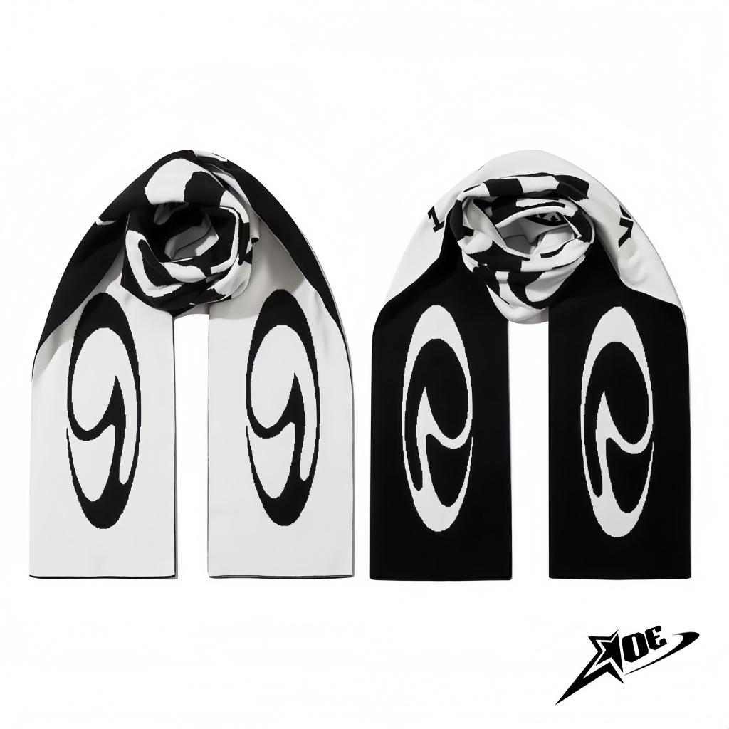 (Có sẵn) AOE STUDIO - Khăn len choàng cổ BORFEND chất len dệt kim 2 mặt dày dặn form lớn unisex cá tính