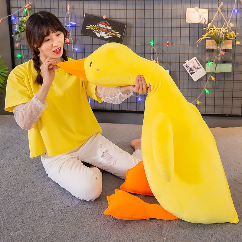 GỐI ÔM VỊT LƯỜI SIZE LỚN VỊT TRẦM CẢM VẢI MINISO HÀN QUỐC CAO CẤP LÔNG MỊN