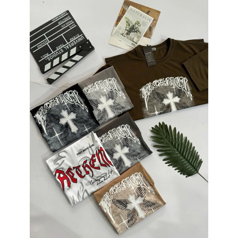 áo thun chữ thập 6 màu FIRST BOY CLUB