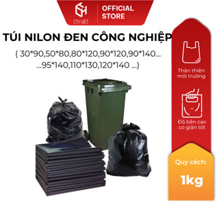 [1Kg] Túi Đen Loại Đẹp Từ CTH VIỆT Size Lớn 120l, 240l dùng cho Văn phòng, Bệnh Viện, Trường học, Nhà hàng