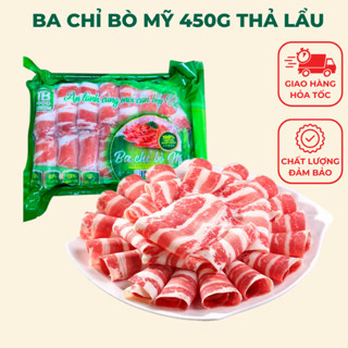  Ba chỉ bò Mỹ cuộn dải 450g Ngon Food Giao Hỏa Tốc Hà Nội 