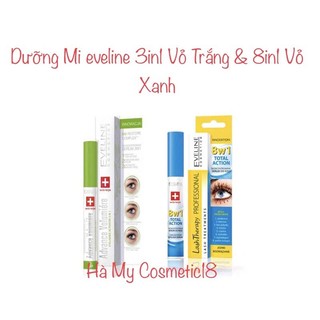 Dưỡng mi Eveline 8in1 chính hãng giúp chăm sóc mi, dưỡng dày và dài mi