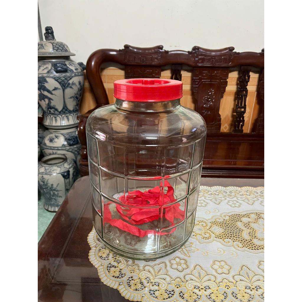 Bình thủy tinh ngâm rượu có quai xách 2L 3L 5L 8L 10L 12L 16L 20L 35L( không van )