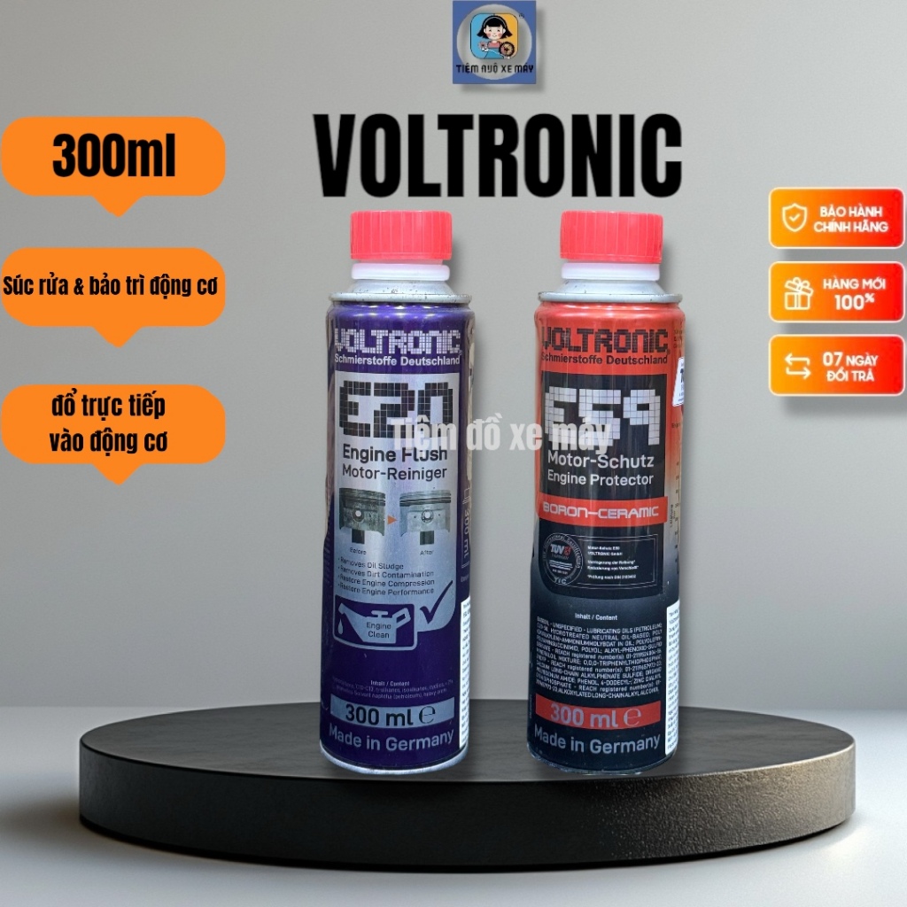 Phụ gia vệ sinh và bảo dưỡng động cơ Voltronic E20&E59 nhập khẩu Đức