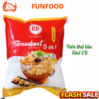 Viên thả lẩu 5 trong 1 Malaysia EB 500g, viên thả lẩu 5in1 EB Siêu ngon Giao hàng Hà Nội