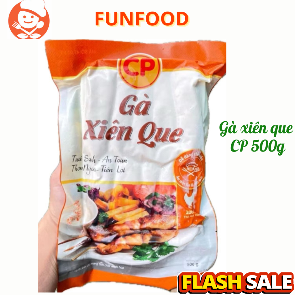Thịt gà xiên que CP 500g (Giao hàng nội thành HN 30p), gà xiên que, thịt xiên que