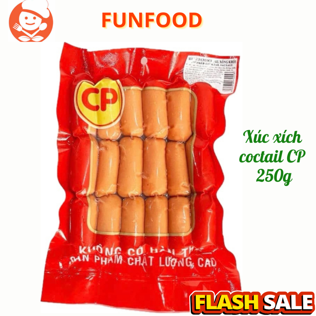 Xúc xích bi, xúc xích cocktail CP 250g (Giao hàng Hà Nội 30p)