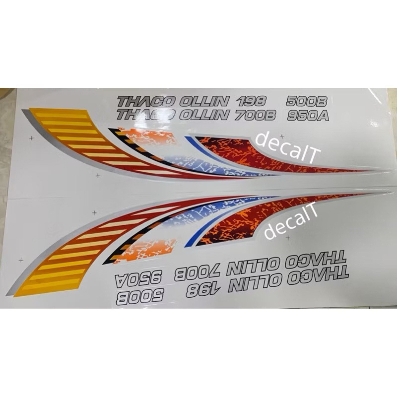 Tem Dán Xe Tải Thaco Ollin 198 500B 700B 950A . Tem Dán Xe Tải Thaco Ollin